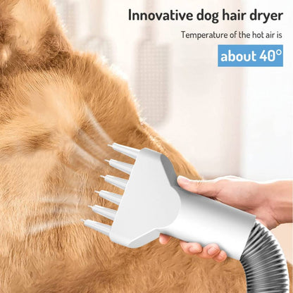 Cortador aspirador y secador de pelo para mascotas Rock Space